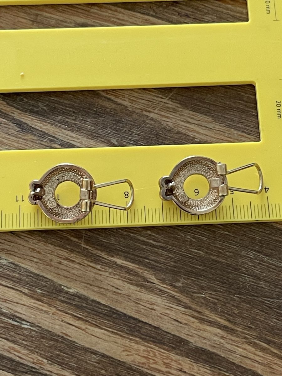 Boucles D'oreilles Vintage – Plaqué Or – Style Rétro – Occasion