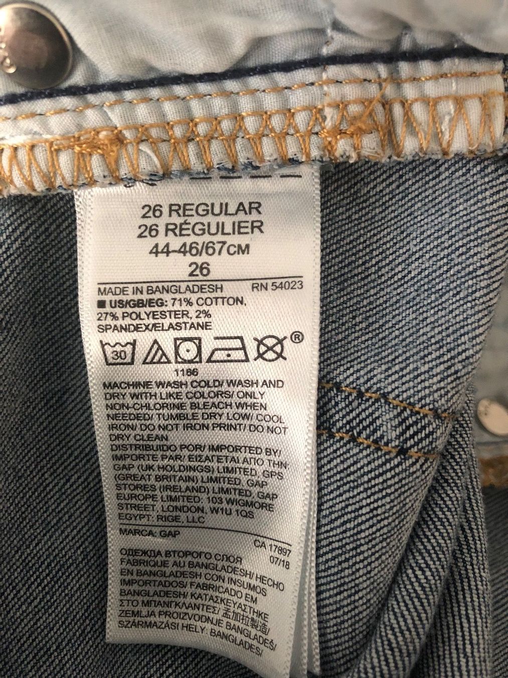 Gap Jeans: Jeans - GAP - Grösse 26 regular – Usato da Oberuzwil venduto da jabano 2