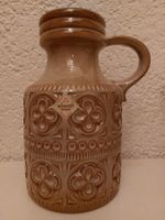 Scheurich Keramik Vase, Vintage 70er Jahre, Blumenmuster