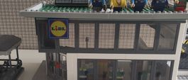 Playtiv Lidl Filiale mit Figuren neuwertiger Zustand