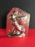 Giessform Osterhase mit Hutte HALBE FORM 16 x 13 cm
