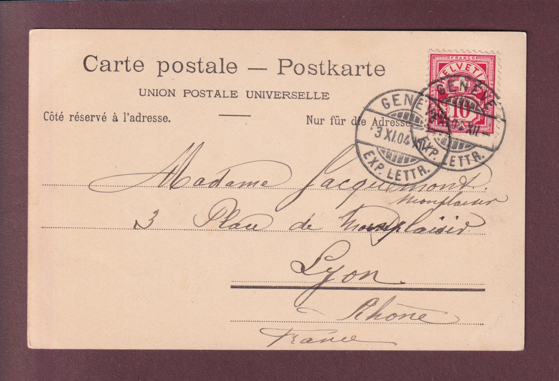 Cartoline postali: TRACHT - Bern - 1904 - CPN – Usato da Pully venduto da nicecards 1
