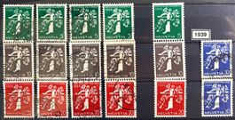 timbres suisses 1939 Exposition nationale