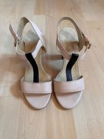 Sandales femme Conventi beige en cuir – talon 9 cm – T36 