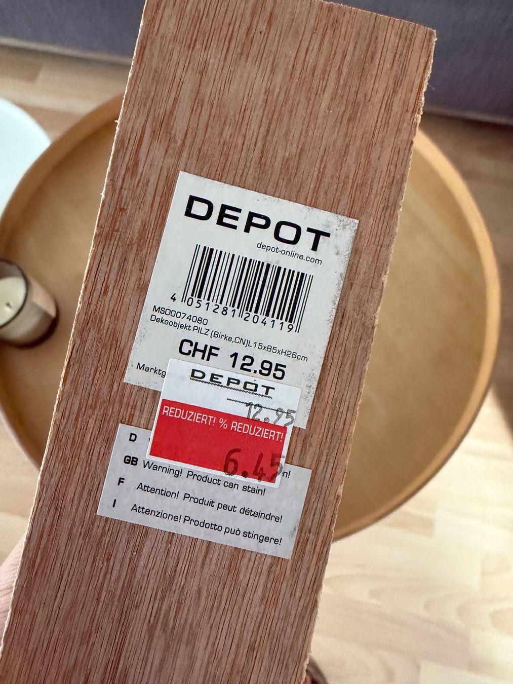 Alle Dekorationen: Holzpilz – Neu (gemäss Beschreibung) aus Wettingen von Clodle81 3