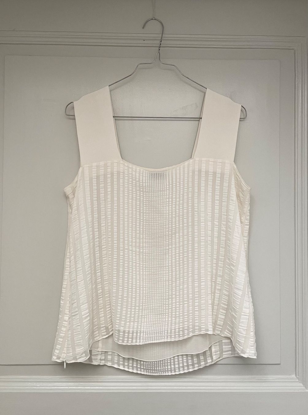 Akris Tops: AKRIS Top donna in seta e cotone bianco panna – Gebraucht aus Bellinzona von Sveva-Style-Hunter 1