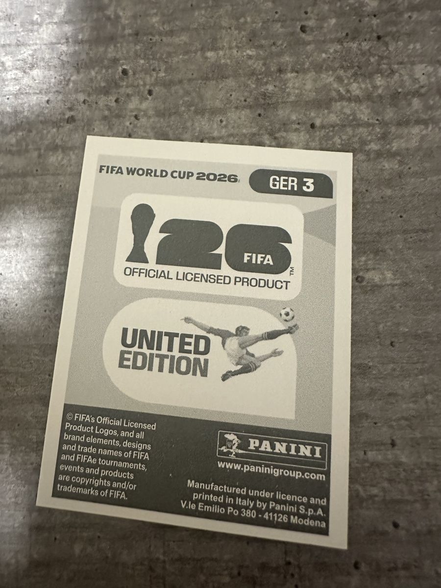 Panini Sammelbilder & Trading cards: GER 3 , FIFA WORLD CUP 2026 PANINI  – Neu (gemäss Beschreibung) aus Frauenfeld von 1PegPeg1 1
