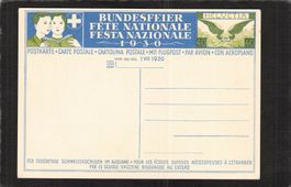 Bundesfeierkarte 1930 Nr. 52 ll Flugpostausgabe 40 Rp