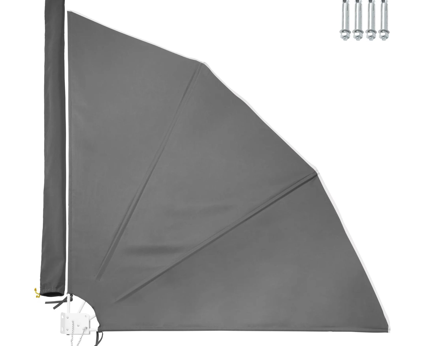 Paraventi: Balkonfächer anthrazit Stahl&Polyester,klappbar, – Nuovo (secondo la descrizione) da Necker venduto da liq24