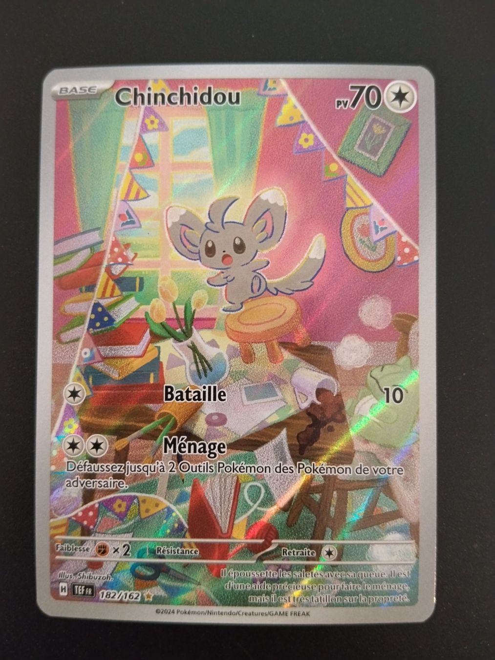 Pokémon Cartes à collectionner: Pokémon Forces Temporelles: Chinchidou 182/162 FR – D'occasion à Palézieux-Village par oufoux08