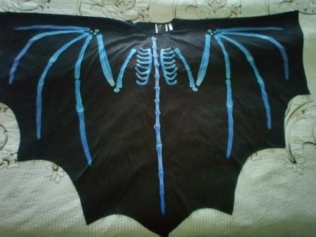 Kostüm Halloween "Fledermaus Skelett" von H&M, Gr. 122 - 140