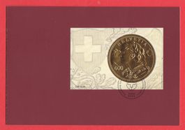 2013 Folder Sonderblock  Goldvreneli  ERSTTAG  TOP Zustand