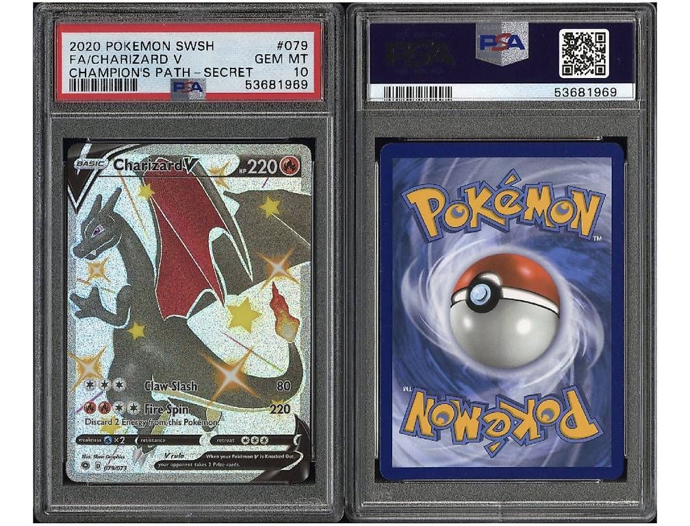 Cartes à collectionner: Pokémon CHARIZARD CHAMPION'S PATH V 079 PSA10  – D'occasion à Bäretswil par Sal_80 2