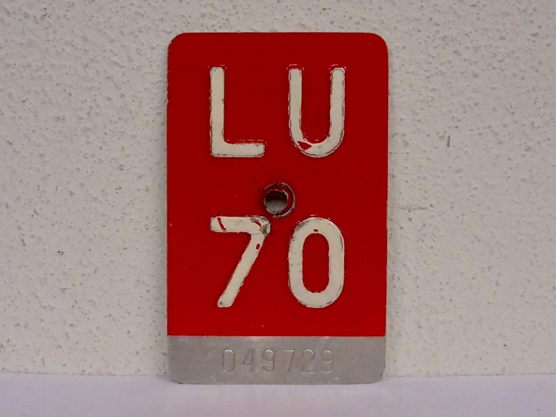 Ecriteaux: LU 70 VELONUMMER - FAHRRADSCHILD – D'occasion à Kerzers par djstarsky73