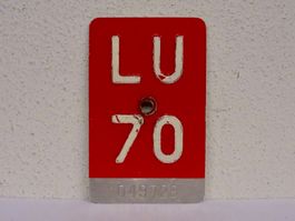 LU 70 VELONUMMER - FAHRRADSCHILD
