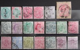 Indien Britische Kolonie Lot mit alten Werten II