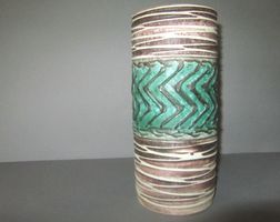 Vintage Keramik Vase, Zylinderform,  Top Zustand!