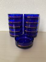 11 blaue Aschenbecher GMAC