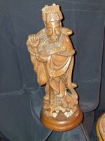 Asiatische Figur aus Kirschholz, unsterblicher? aus China