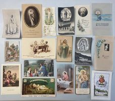 17 religiöse vintage Karten, Andachtsbild - Sammlung alt