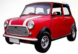 Mini Cooper Blechschild