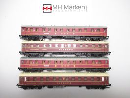 Bachmann 4-teiliges Nachtzugset DSG/Mitropa ohne OVP DC H0
