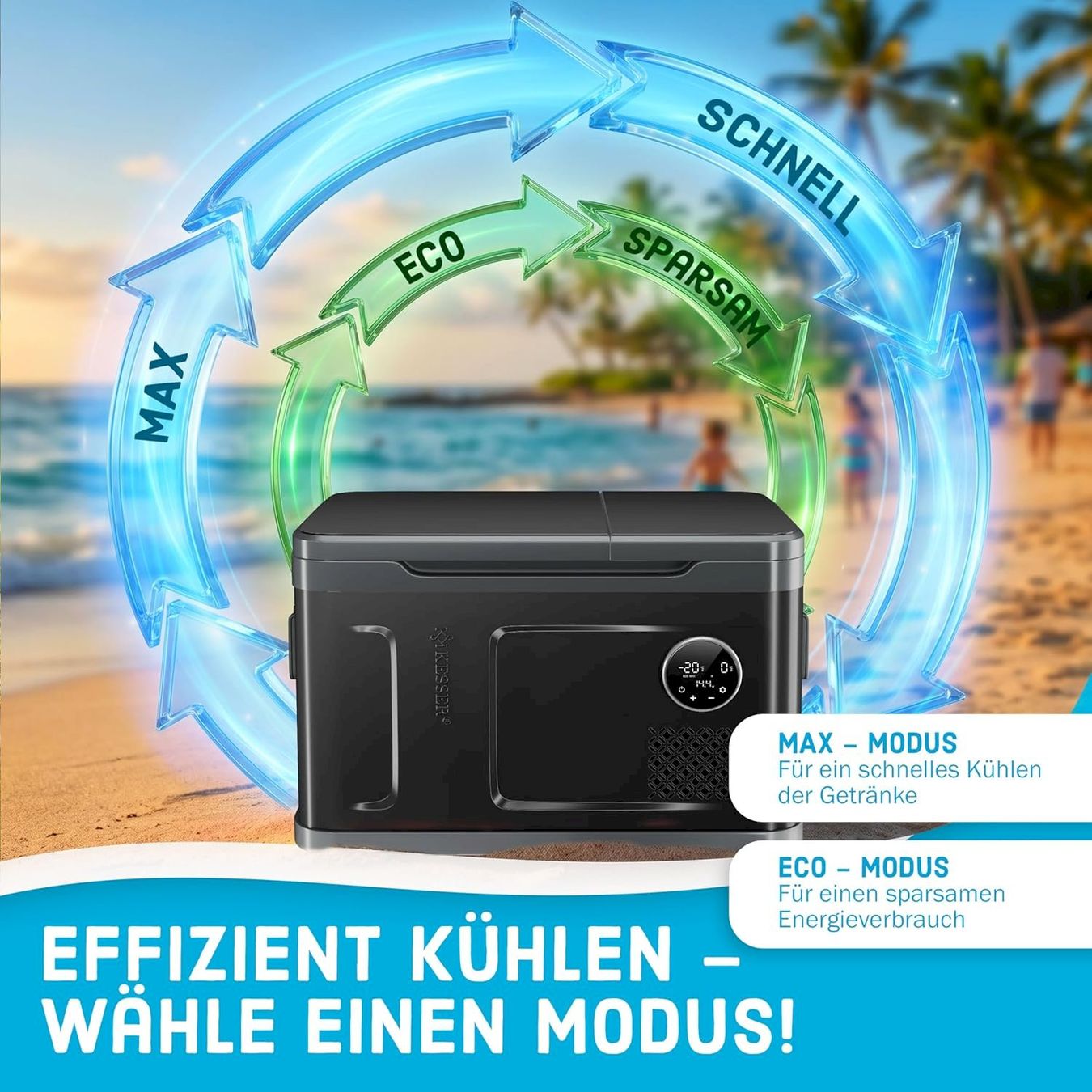 Cucinare, Mangiare & Bere: KESSER Kompressor Kühlbox 49L schwarz – Nuovo e nell'imballaggio originale da Bottighofen venduto da zaap 6