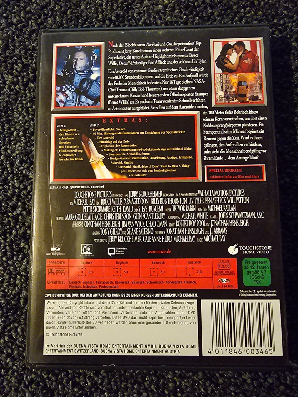 Tutti i DVDs: ARMAGEDDON (14462) – Usato da Ruswil venduto da M71 1