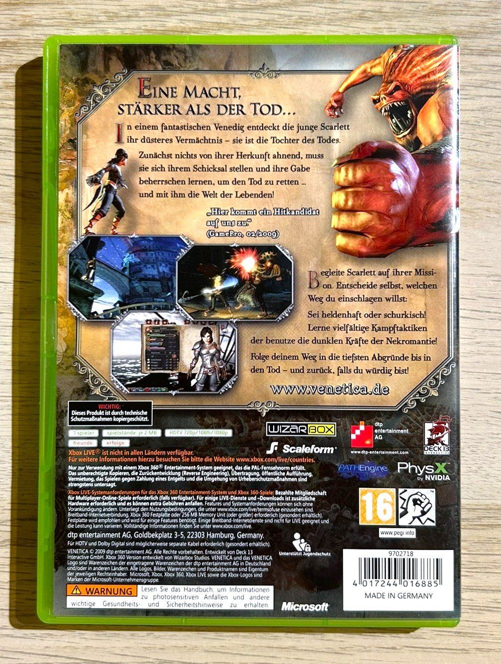Microsoft Jeux: Venetica Xbox 360 – D'occasion à St. Gallen par Alpine.Arcade 1