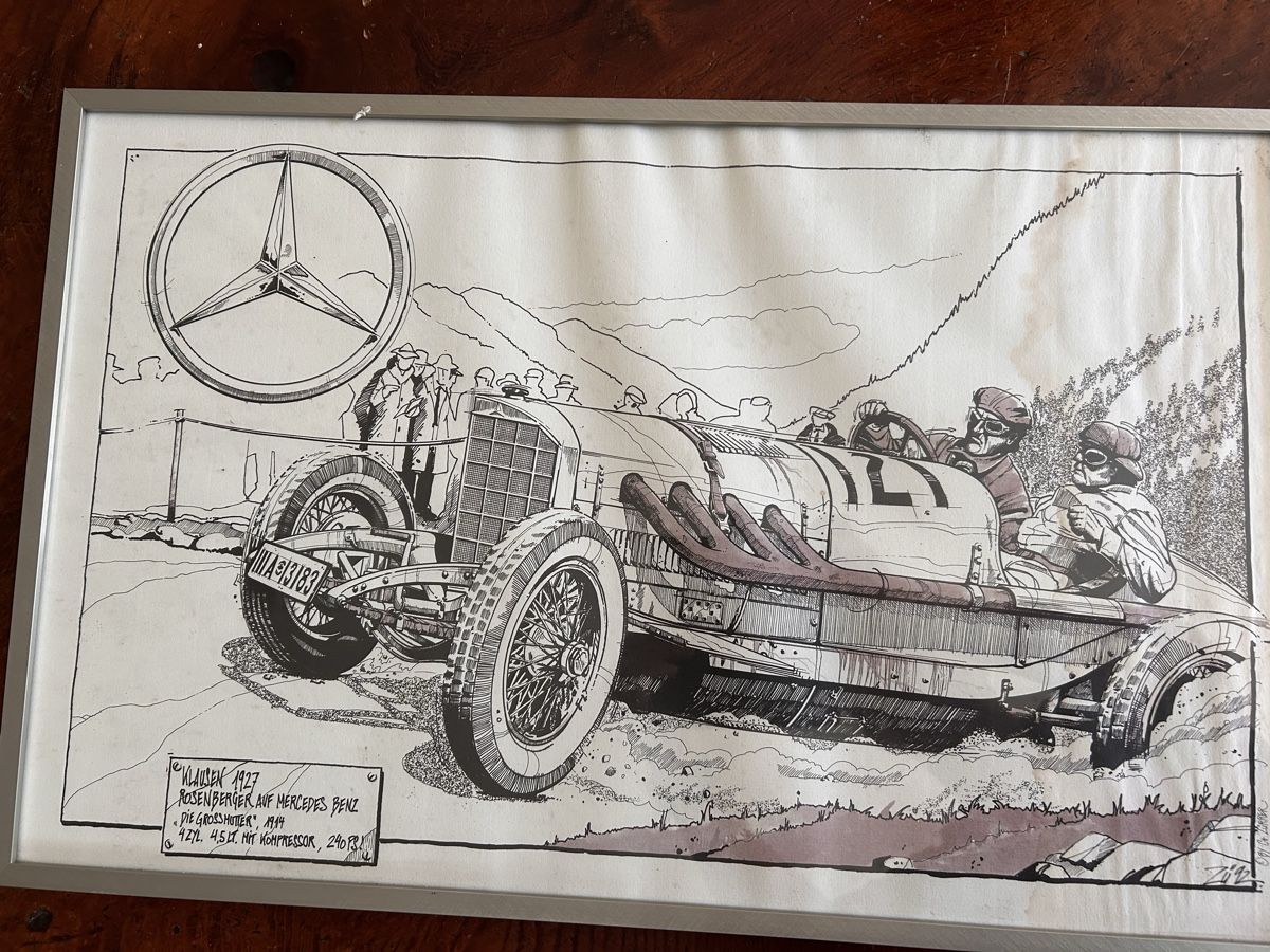 Posters & Illustrations: Klaussenrennen 1927  Mercedes Benz – D'occasion à Altdorf UR par arnosteff