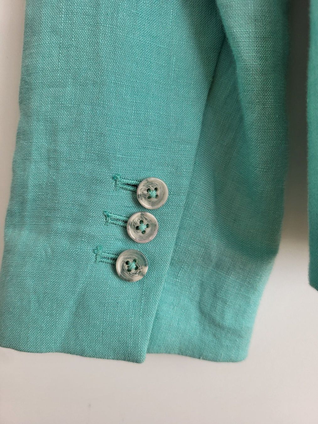 Globus Giacche: Globus Damen Blazer, Gr. 36 - türkis, 100% Leinen – Usato da Baar venduto da clar6 6