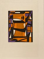 Oskar Dalvit 1971 (1911-1975) Holzschnitt signiert Handabzug