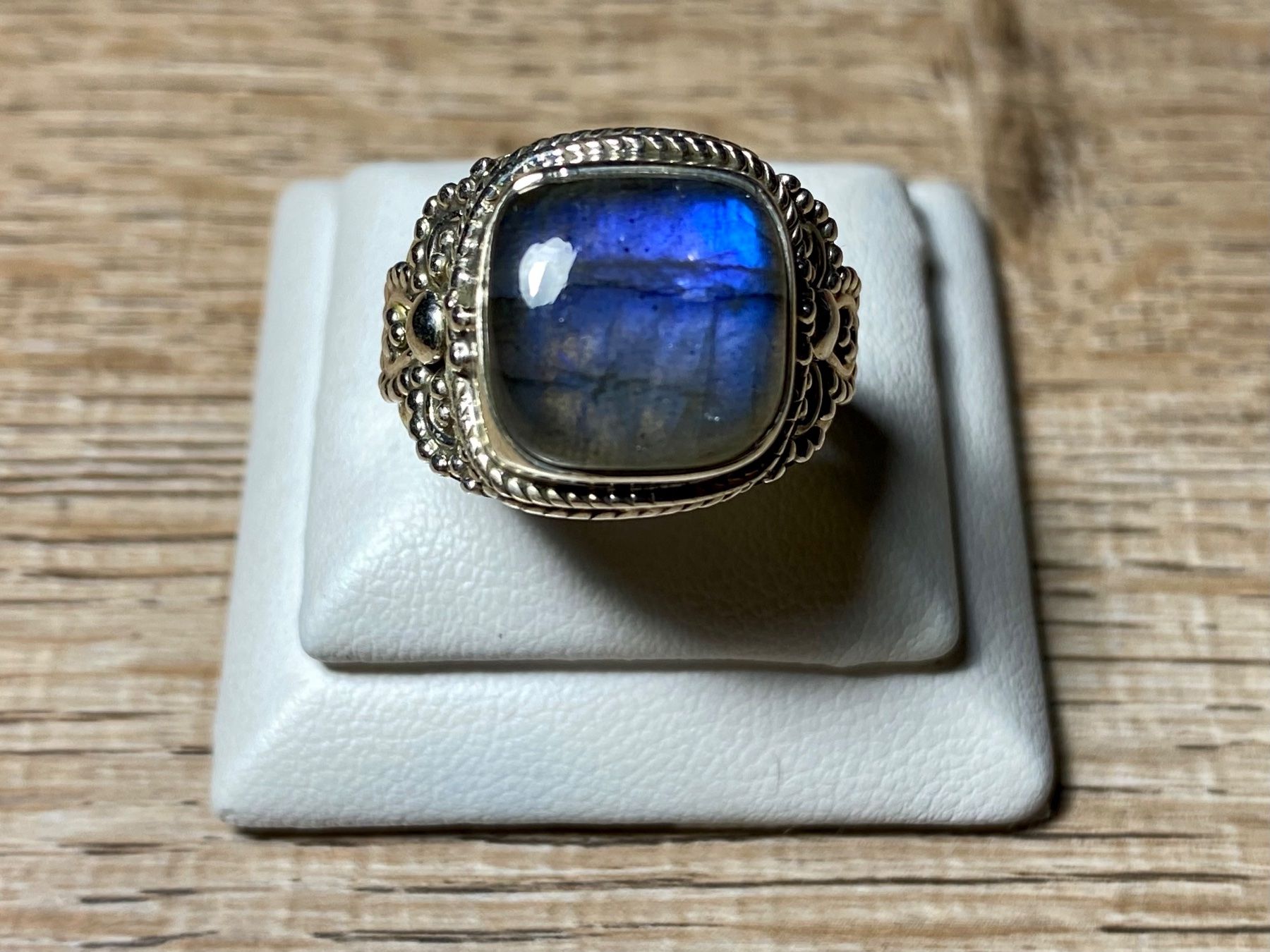 Anelli: Orientalischer Silber 925 Ring mit natürlichem Labradorit – Nuovo e nell'imballaggio originale da Laax venduto da Kiki_Kingdom3 4