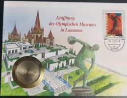 Numisbrief zur Eröffnung des Olympischen Museum in Lausanne 
