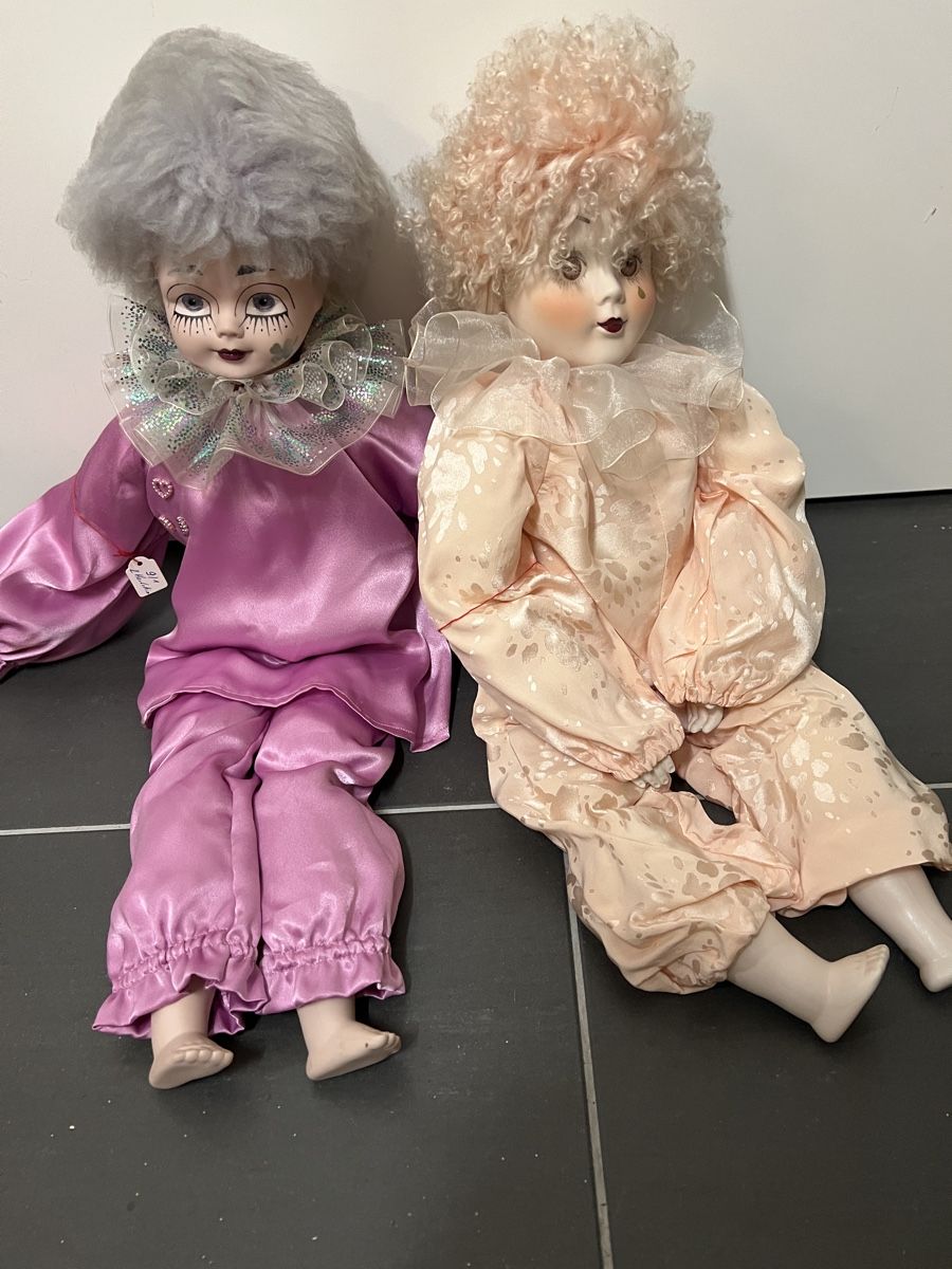 Figuren: Harlekin und Spielpuppe – Gebraucht aus Igis von Haupt48