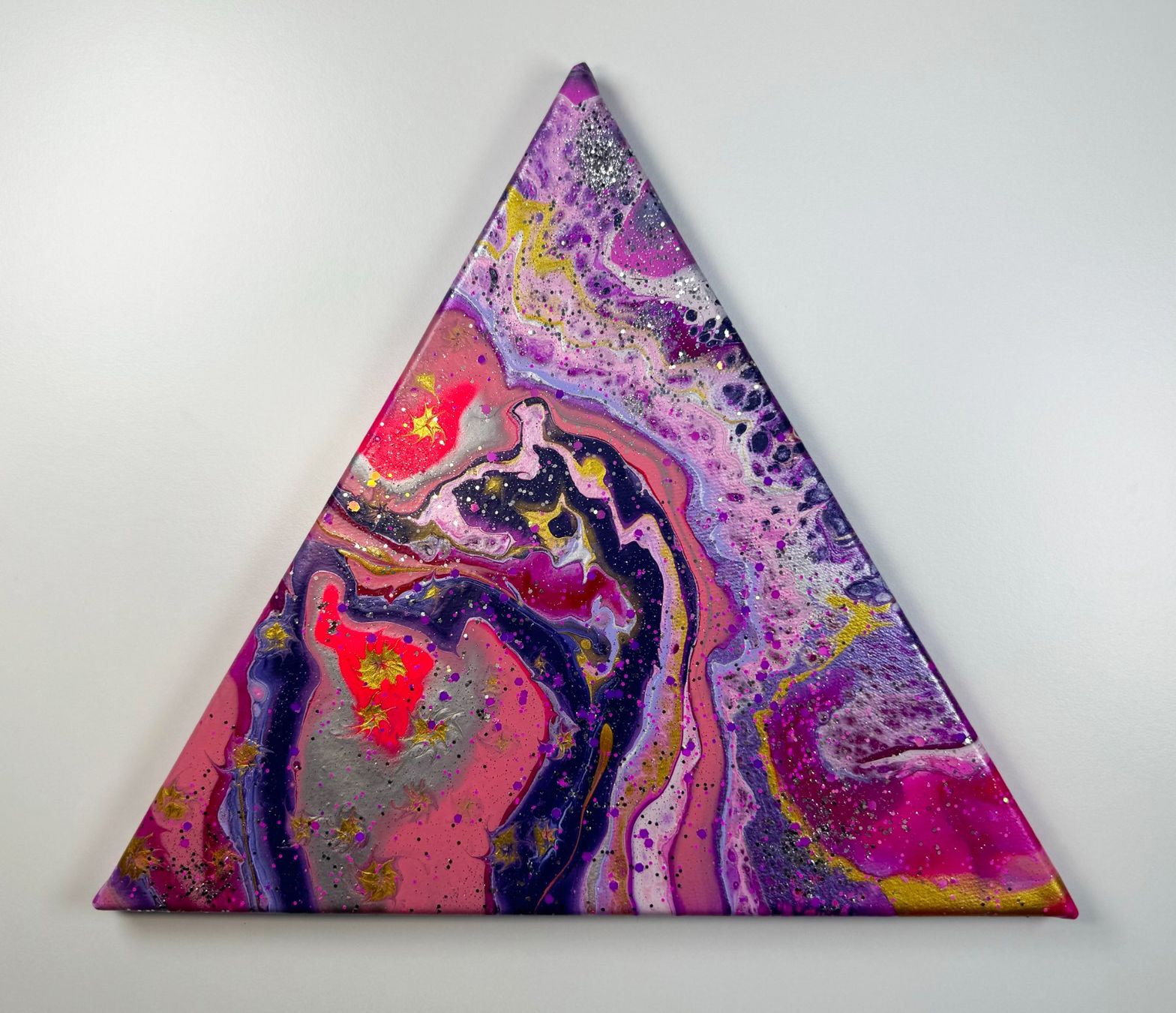 Dipinti: Acryl-Flüssigmalerei, Dreieck – Usato da Schlieren venduto da MayaSheng1983