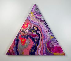 Acryl-Flüssigmalerei, Dreieck