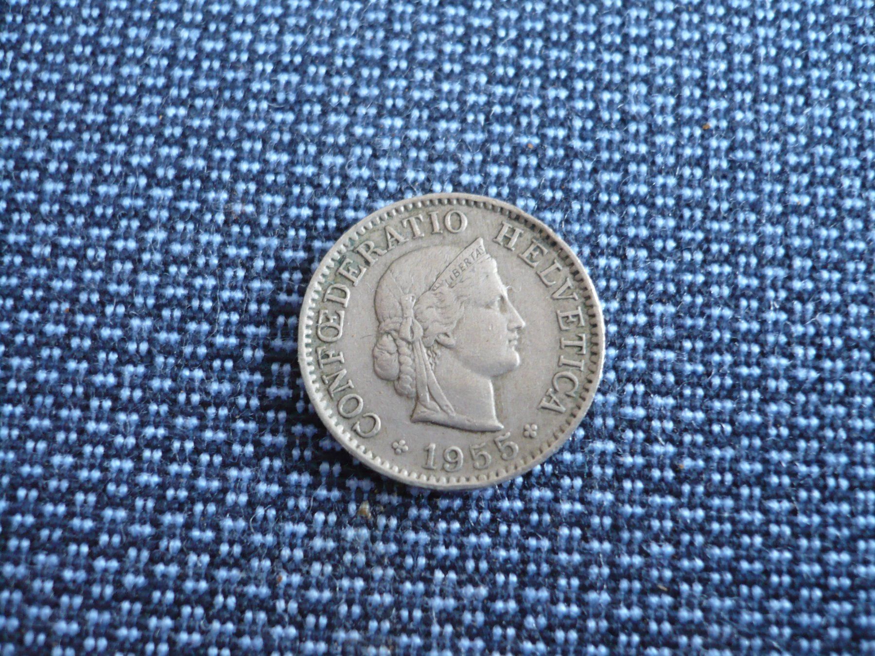 Toutes les monnaies: 5 Rappen 1955 – D'occasion à Winterthur par kormorans