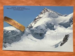 Originale alte Ansichtskarte Jungfraubahn & Rottalhorn