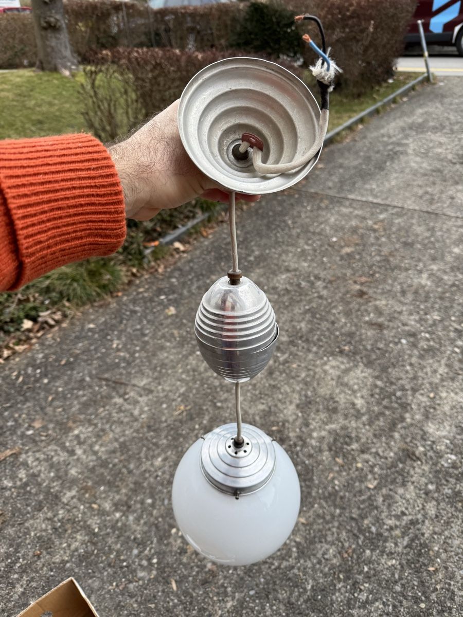 Lampadari & plafoniere: 2x Art Déco Deckenleuchten, höhenverstellbar – Usato da Bern venduto da tetraodonnie 4