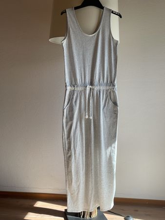DIVERSE Baumwolle Kleid in hellgrau Gr.M