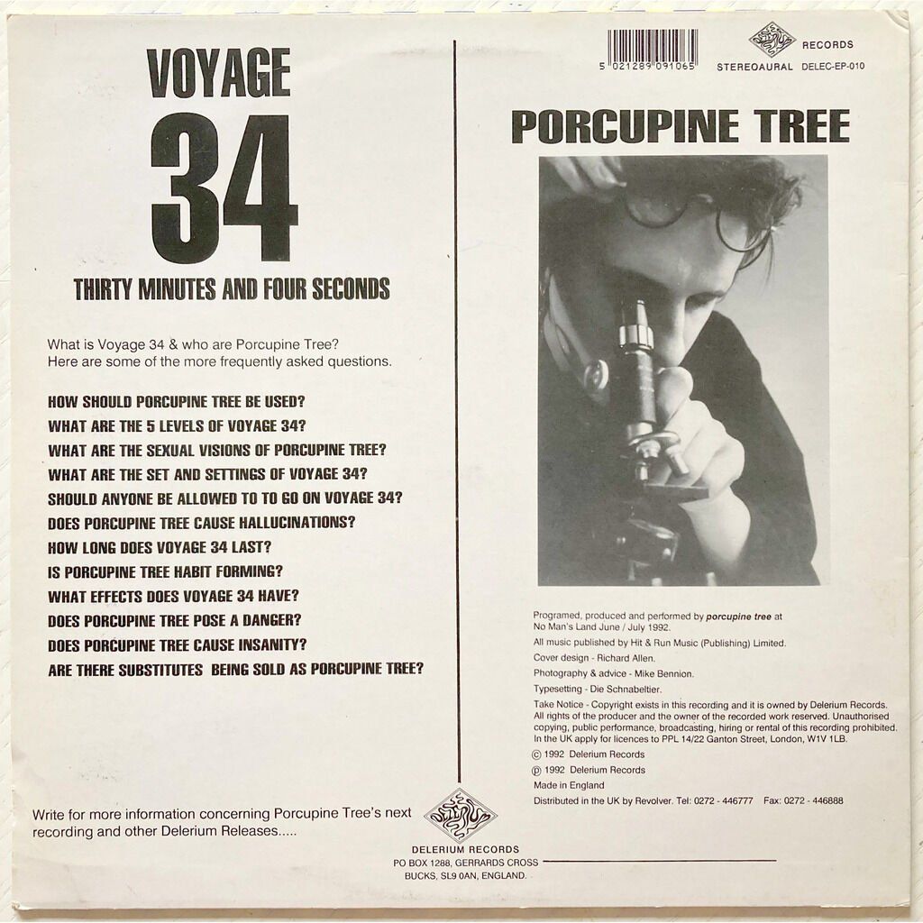 Dischi in vinile: PORCUPINE TREE - VOYAGE 34 – Usato da Bottens venduto da hotter-than-hell 1