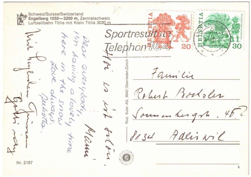 Cartes postales: Engelberg - Luftseilbahn Stand--Titlis – D'occasion à Binningen par Mountainrider 1