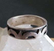 XL BAND RING SILBER 925 GESCHWÄRZT