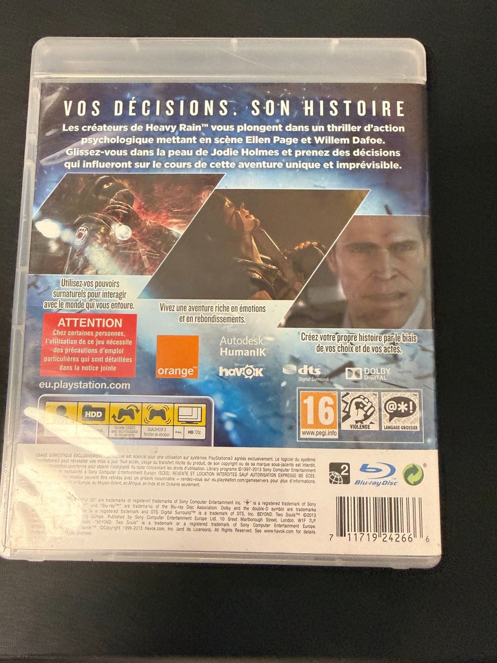 Sony Spiele: Beyond Two Souls - PS3 – Gebraucht aus Pont-de-la-Morge von Darfal 2
