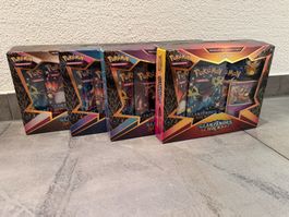 4× Pokémon Glänzendes Schicksal Pin-Kollektion Sealed DE