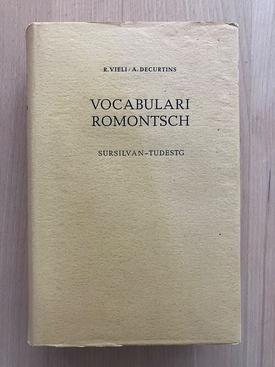 Vocabulari Romantisch - Romanisch Wörterbuch Sursilvan (Gebraucht) in ...