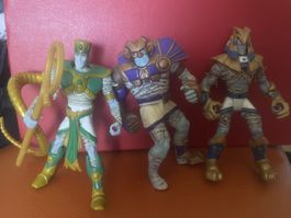 3x "Mummies Alive!" Figuren (1990'er, vintage toys)