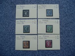 Frankreich 10 alte Briefmarken KW  320.00