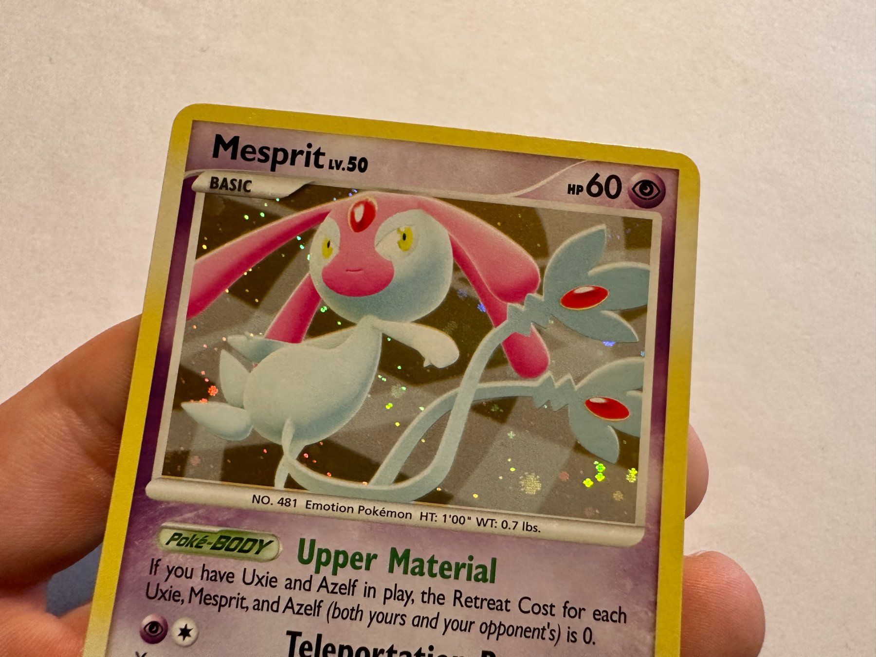 Pokémon Sammelbilder & Trading cards: Mesprit holo bleed D&P Mysterious Treasures EN – Gebraucht aus Hagendorn von Pokecollectorch 2